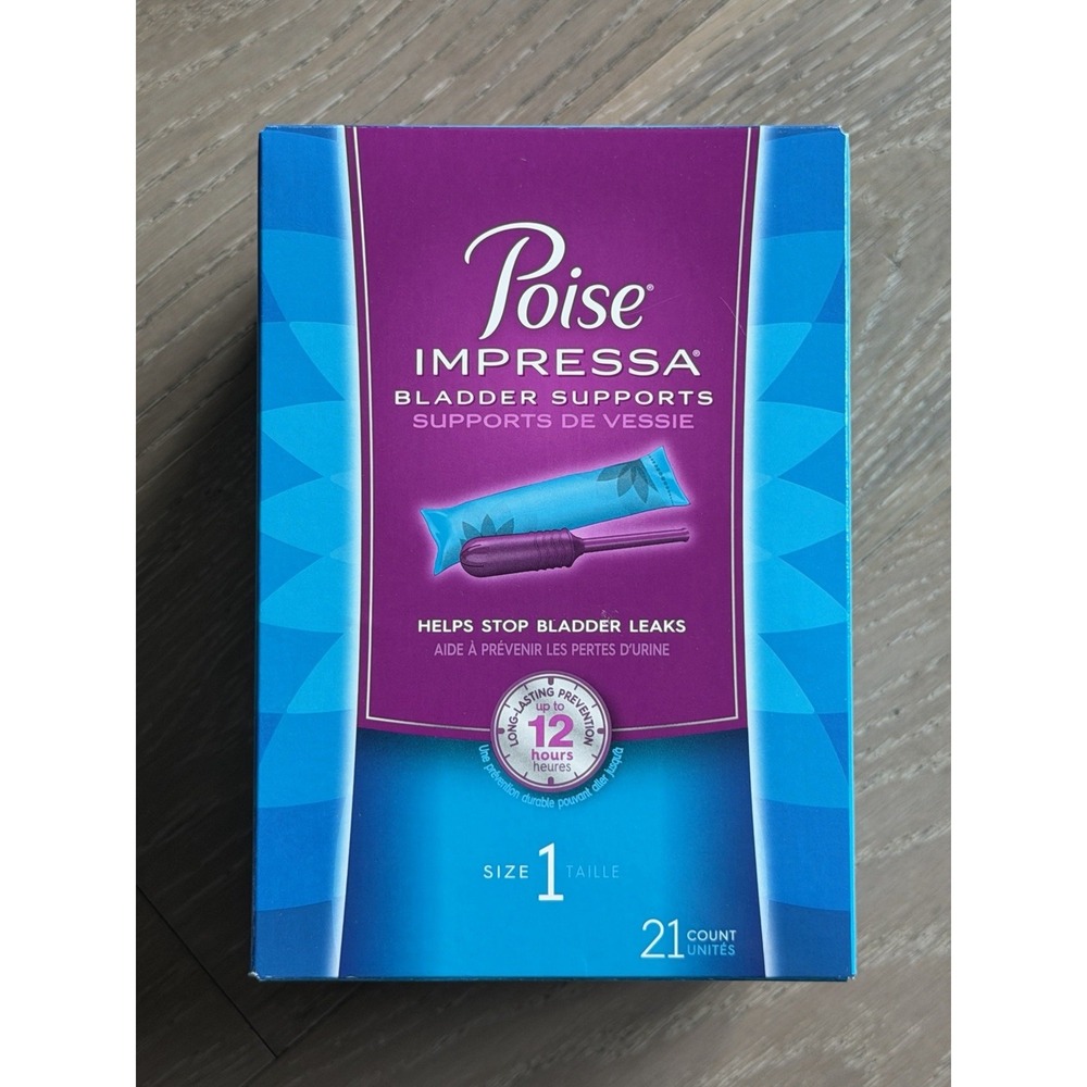 Size 1 Poise Impressa Bladder Support Tampons 21 Count ✅❤️ BRAND NEW SHIPS ASAP